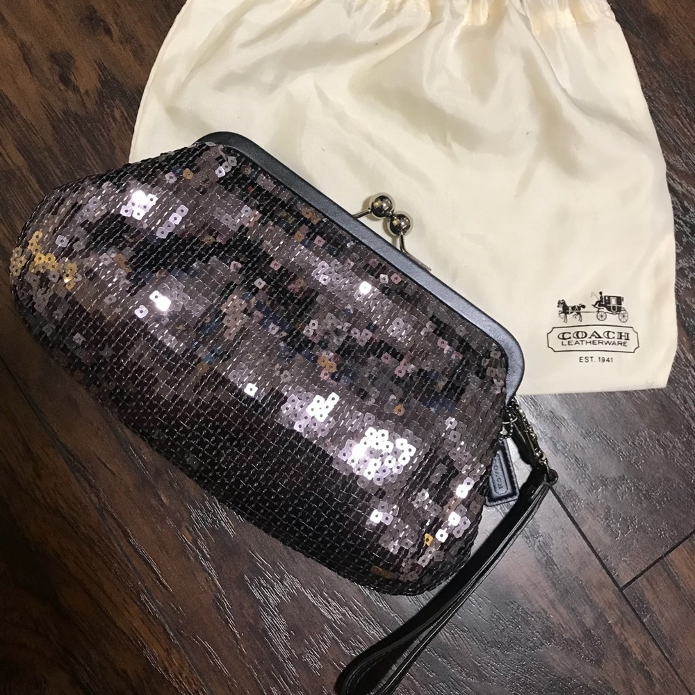 Coach Wristlet With Sequence - image 1